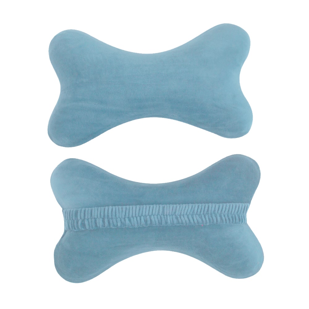 buy coral blue car neck rest pillow - back view