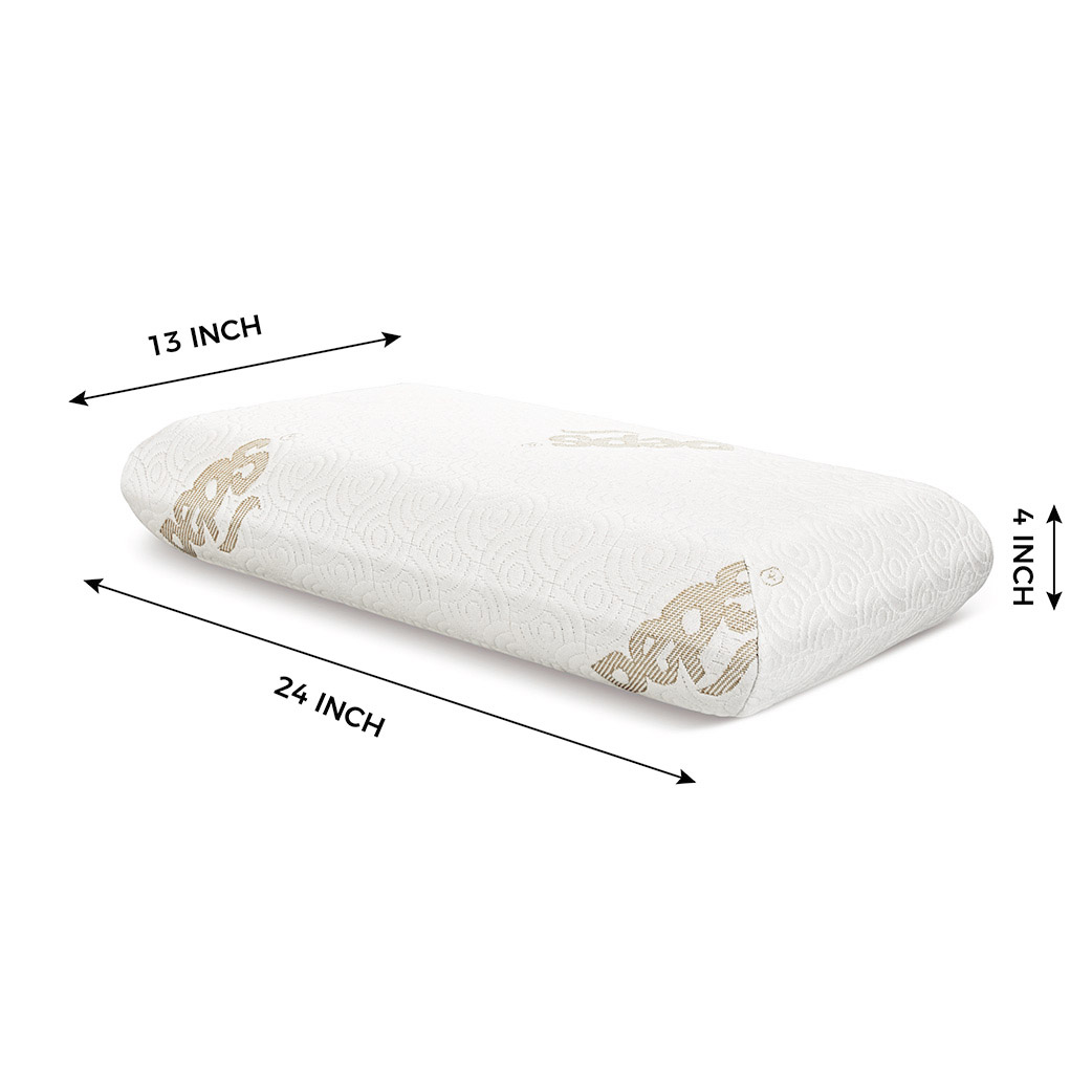 buy PU moulded memory foam pillow online – front view